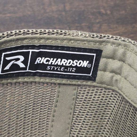 NWT Richardson Original 112 Trucker Adjustable Snap Mesh Hat Green Weston Ryder - Picture 11 of 12
